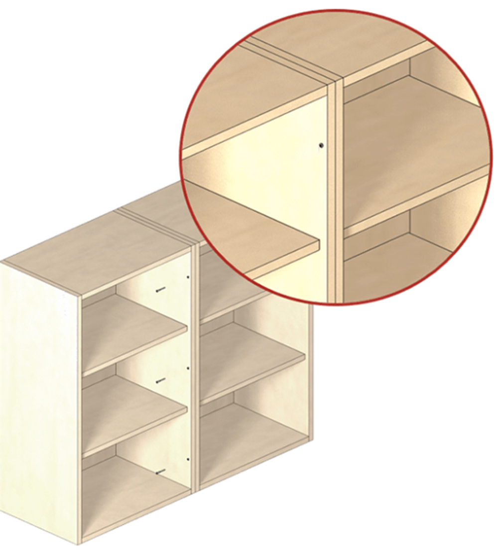 For Frameless Style Cabinets